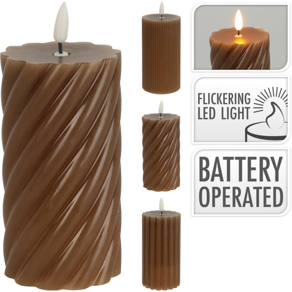 CANDELA LED 7X13 CM 3 ASSORTITO